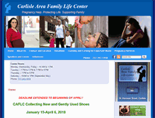 Tablet Screenshot of carlislefamilylife.org